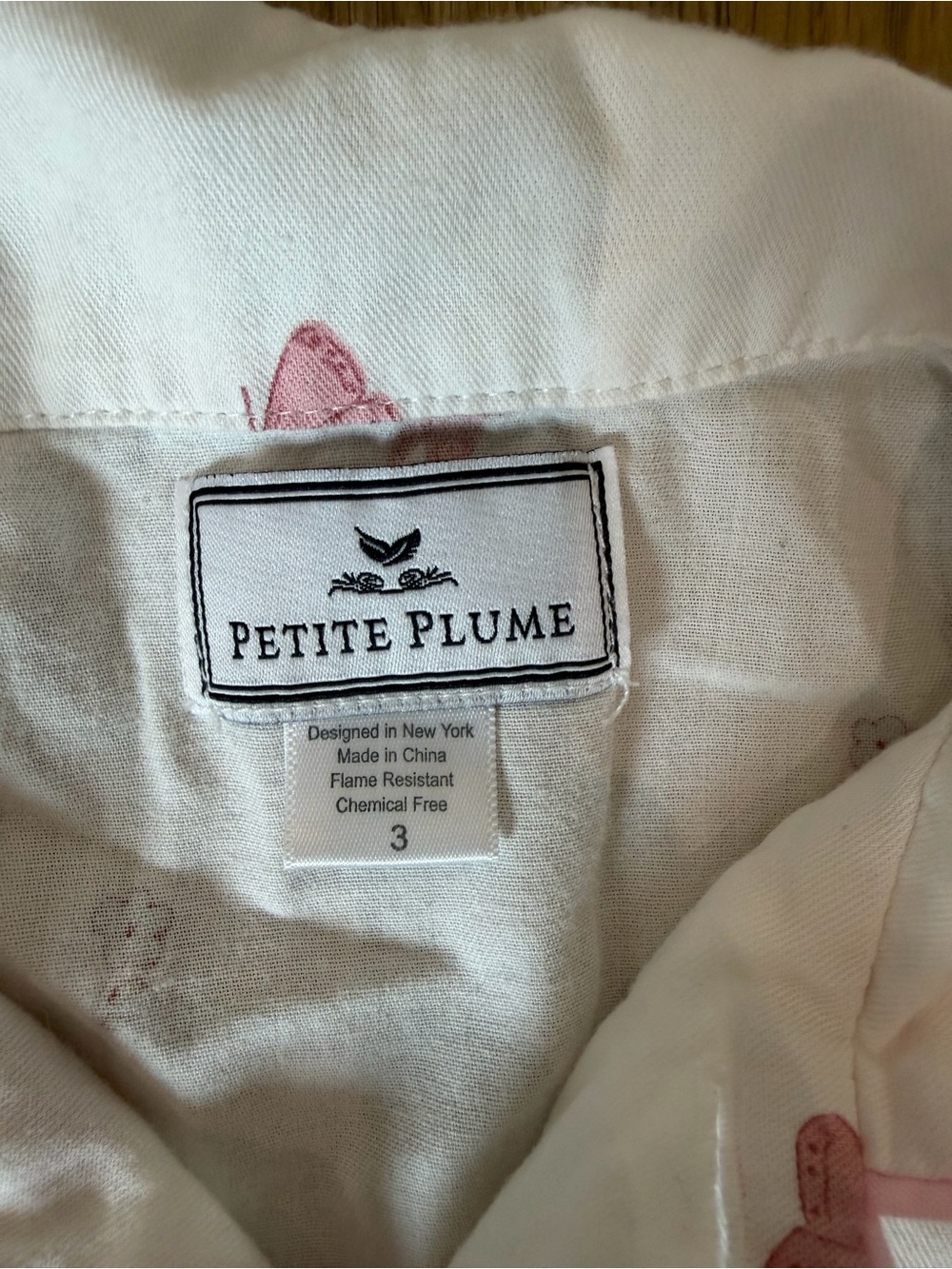 ✨ Petite Plume Pink Butterfly Pajama Set Girls 3T Cotton - Picture 2 of 6